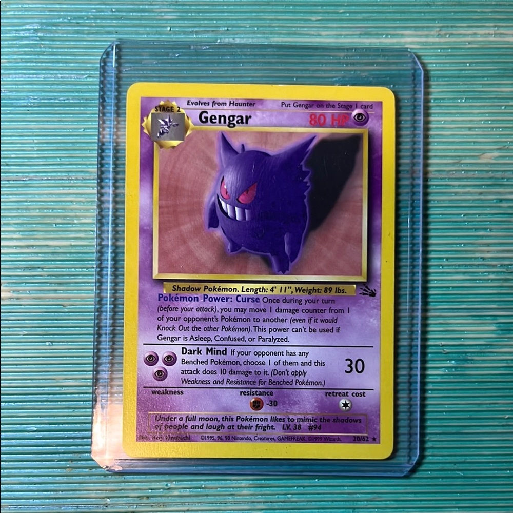 Gengar 1999 Base Set Pokémon